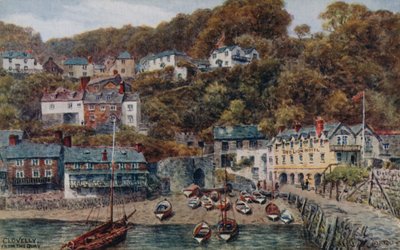 Clovelly vanaf de kade door Alfred Robert Quinton